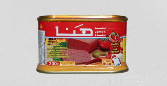 Hana kyckling luncheon (Hot) 200g*24